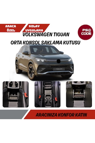 Volkswagen Tiguan 2024 Ve Üzeri Orta Konsol Saklama Kutusu-kolçak