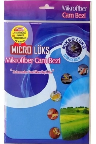 Lüks Mikrofiber Cam Bezi Royaleks-has-01 Açık Gri