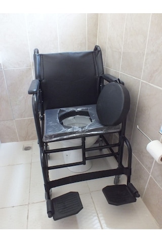 Medikalcim Siyah Ev Tipi Tekerlekli Sandalye