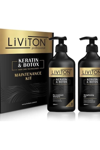 Liviton Professional Keratin Botox Şampuan 500 ML + Jel Keratin 500 ML