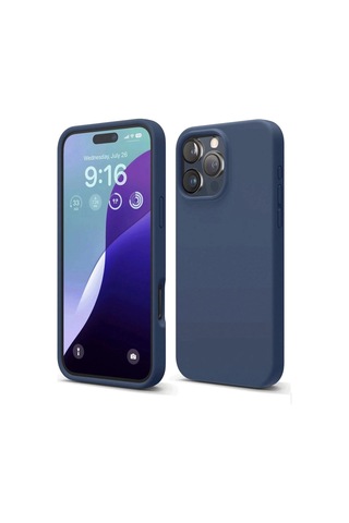 Durukar iPhone Uyumlu 16 Pro Max Kılıf First Silikon - Lacivert