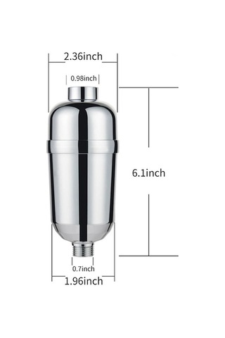 Tongxida Altın Bosphorus Yumuşatıcı Filtre, Kloru Sıkırır, Suyu Temizler, Aşamalı Başlıklı, 15 Zg Gümüş Gümüş