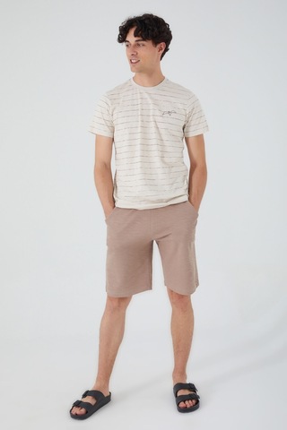Arnetta Seagull Bej Erkek Bermuda Takım 001