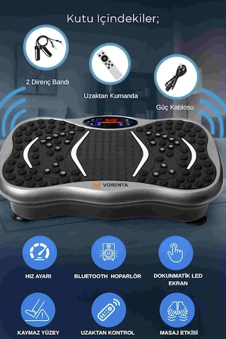 Fit Plus Yüksek Titreşimli 5 Programlı Spor Kondisyon Aleti Ve Egzersiz Aleti