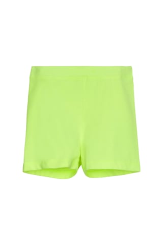 Lovetti Neon Sarı Kız Çocuk Düz Basıc Dans Şortu 7605S019 Sarı