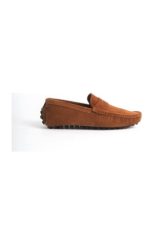 Mubiano Hakiki Deri Erkek Süet Taba Loafer -mssr1277-tb Taba