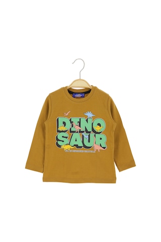 Crassi Erkek Çocuk Sweatshirt Yazılı Kahverengi