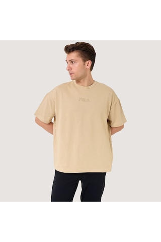Krem Fila Erkek T-shirt Delgado Fam0564 Krem
