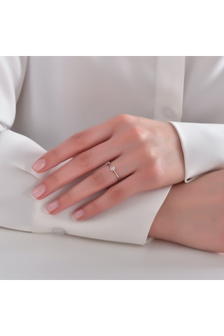 Ariş 0.08 Karat Pırlantalı Trend Yüzük