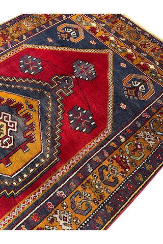 El Dokuma Vintage Yahyalı Halısı 120x211 Eskitme Yün Halı