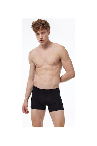 Malabadi 058 Erkek Modal Likralı Boxer-Siyah