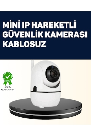 Yüksek Çözünürlüklü Hareket Takipli Kablosuz Güvenlik Kamerası - 1080p Gece Görüşlü