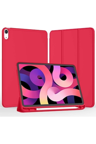 Apple Uyumlu iPad, Air 11inç M2 2024 Kılıf Kalem Bölmeli Smart Case A2902 A2903 A2904