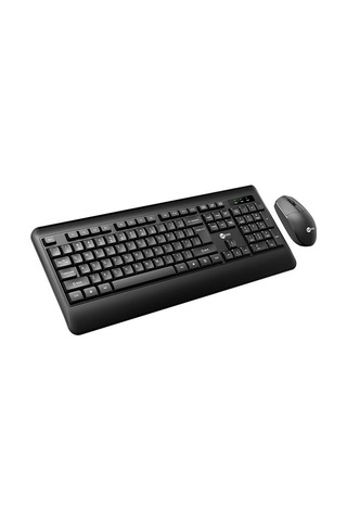 Lecoo, Kw202 Kablosuz Q Klavye - Mouse Set Siyah