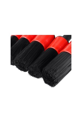 Pazly Araba Temizleme Fırçası Seti, 10 Adet, Siyah Yeşil, Klima Havalandırma, Domuz Kılı Ve Tel Fırça