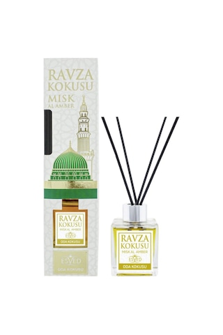 4'lü Esved Kabe Örtüsü Kokusu Çubuklu Oda Kokusu 100 Ml X 2 Adet + Medine Ravza Çubuklu Oda Kokusu 100 Ml X 2 Adet Kabe - Medine Ravza