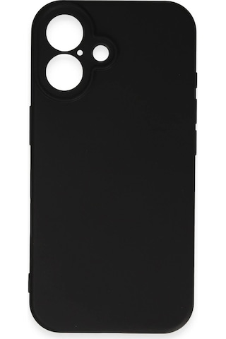 Gld-spt- Newface Apple Uyumlu iPhone 16 Kılıf First Silikon - Siyah