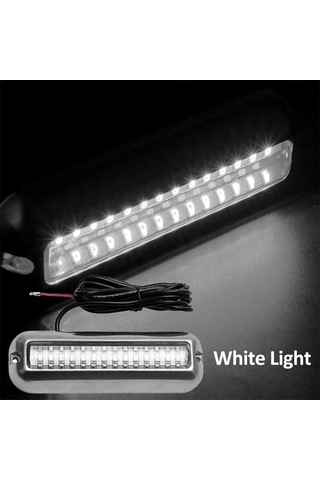 Led Bot Işığı, Yat Botu Arka Kısmı Pontoons Havuz İçin 42 Led Su Geçirmez 316 Paslanmaz Çelik Su Altı Işığı Beyaz Işık