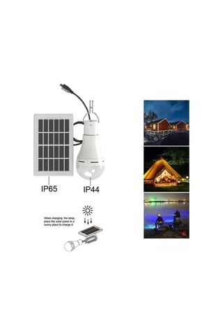 Pazly Güneş Enerjili 20 Led Taşınabilir Acil Lamba - 3 Parlaklık, 1500mah, Ip65 Su Geçirmez