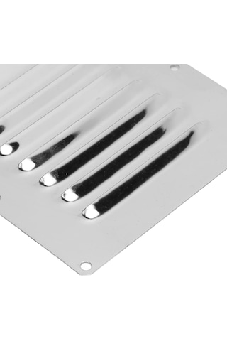 2 Adet Havalandırma Kapağı. 8'li Model. 125x150mm. Paslanmaz Krom