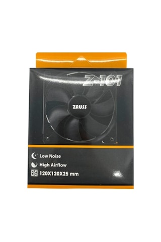 Z-101 Ultra Sessiz 12cm Kare Kasa Fanı Molex Fan 0.3A 1600RPM