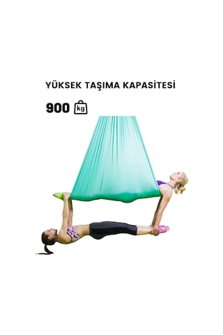 Yoga Profesyonel Yoga Hamak Seti Kırmızı Boyuna Esnemez Enine 360 Cm E Kadar Esner Kırmızı