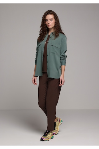 Colin's Colins Regular Fit Shirt Neck Düz Kadın Yeşil Uzun Kol Gömlek Cl1078737 Q1.v1 Duc Duckgreen