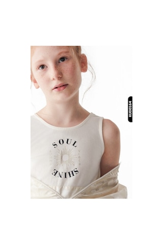Xo Kids Kız Çocuk Atlet 8-14 Yaş 36333 Ekru