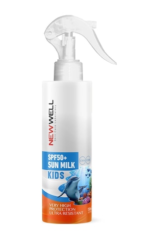 New Well Yüksek Koruyuculu Çocuk Güneş Sütü SPF50+ 150 ML