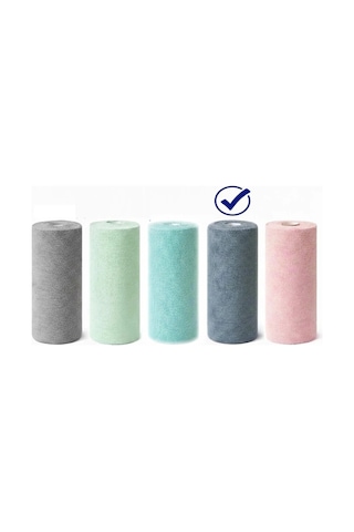 Fb Cup 20'li Rulo Mikro-fb Çok Amaçlı %100 Mikrofiber Temizlik Bezi 25x32 Kopart Kullan Indigo Mavisi Turkuaz