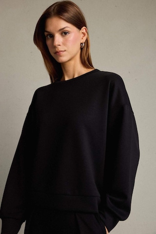 Defacto Bisiklet Yaka Modal Sweatshirt G2913ax25aubk81 Siyah