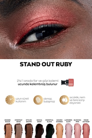 Avon Power Stay Kalem Göz Farı Stand Out Ruby