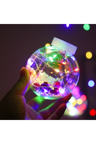 Led Bakır Tel Perde Işık Dilek Topu Noel Dekorasyonu Dize Işıklar, Rastgele Stil Teslimat, Fiş Tipi: Ab Fiş Renkli Işık