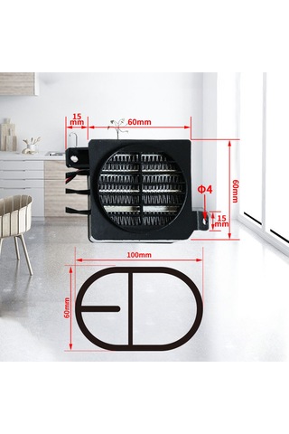 Tenfowee 220v 300w Ptc Seramik Fanlı Hava Isıtıcı, Nemlendirici Ve Kurutucu İçin İdeal