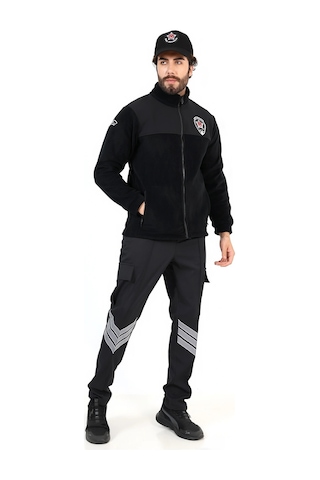 Özel Güvenlik Soft Shell Robalı Polar Mont Siyah