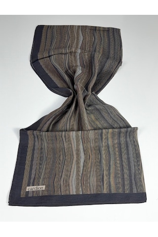 Cardion Pamuk İpek Şal - 70 X 180 - 06303 Mürdüm- Haki