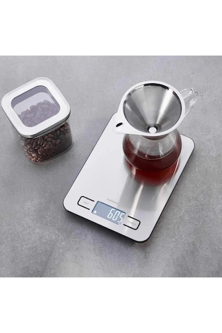 Korkmaz A554-02 Silvera Mutfak Terazisi Beyaz