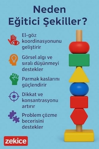 Eğitici Şekiller Ipe Dizme Boncuk Sıralama Speedy Bak Diz Boz Oyunu