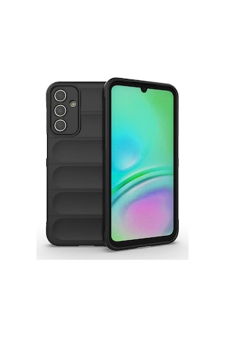 Samsung Uyumlu Galaxy A15 Kılıf Esnek Tpu Oyuklu Arka Yüzey Tasarımlı Zore Etnik Silikon Kapak Siyah