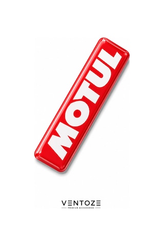 Motul Damla Etiket 3d Reçine Logo Sticker Oto Araç İçi Dekoratif Aksesuar 6x1,5 Cm