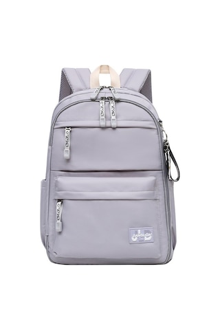 Kore Tarzı Şık Ve Fonksiyonel Büyük Kapasiteli Kız Öğrenci Sırt Çantası, Okul Ve Günlük Kullanım İçin Moda Tasarım Gri