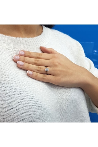 Lova 0,16 Karat Baget Pırlanta Yüzük - 1040515