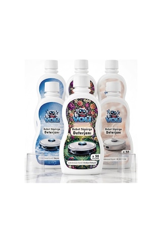 Avantaj Paket Çiçek Bahçesi , Pudra Ve Beyaz Sabun Kokulu Robot Süpürge Deterjanı 3 Adet 500 Ml Mop Solüsyonu 2'li Set 05758826