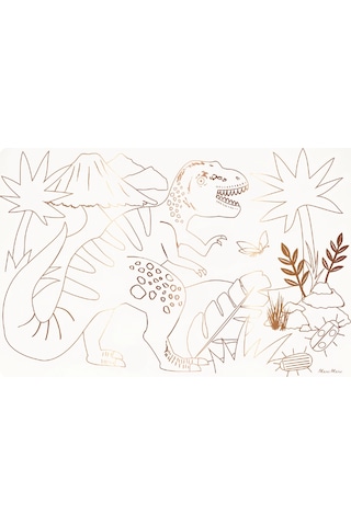 Meri Meri - Dinosaurs Colouring Placemats - Dinozorlar Boyama Amerikan Servisleri X8