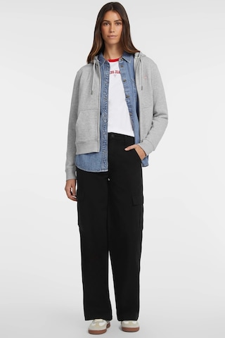 Guess Kadın Gj Mini Yama Fermuarlı Sweatshirt - Gri Gri