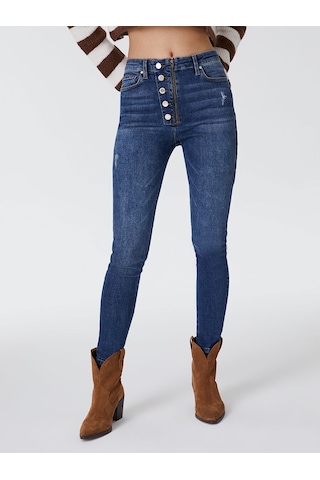 Loft Natalie Skinny Fit Kadın Pantolon Denim