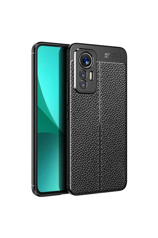 Xiaomi Mi 12 Lite Kilif Zore Niss Deri Desenli Silikon Kilif 559808065