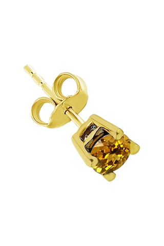 Sirius Sitrin Tektaş Erkek Küpesi 0823E0049