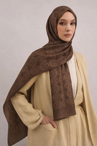 Pierre Cardin Lyocell Naia Rivela Şal 6080200-931 Koyu Kahverengi-931 Koyu Kahverengi-931