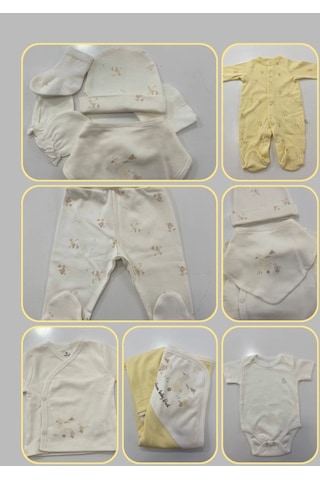 Bistyle Hastane Çıkışı 10lu Welcome Baby Duck Sarı - Ekru-12646 Ekru